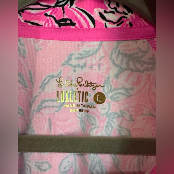 Lilly Pulitzer Serena Jacket Plumeria Pink, Size L, UPF 50+. - Picture 2 of 7